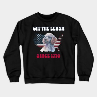 4th of July Independence Day Funny Design for Dog Lovers Crewneck Sweatshirt